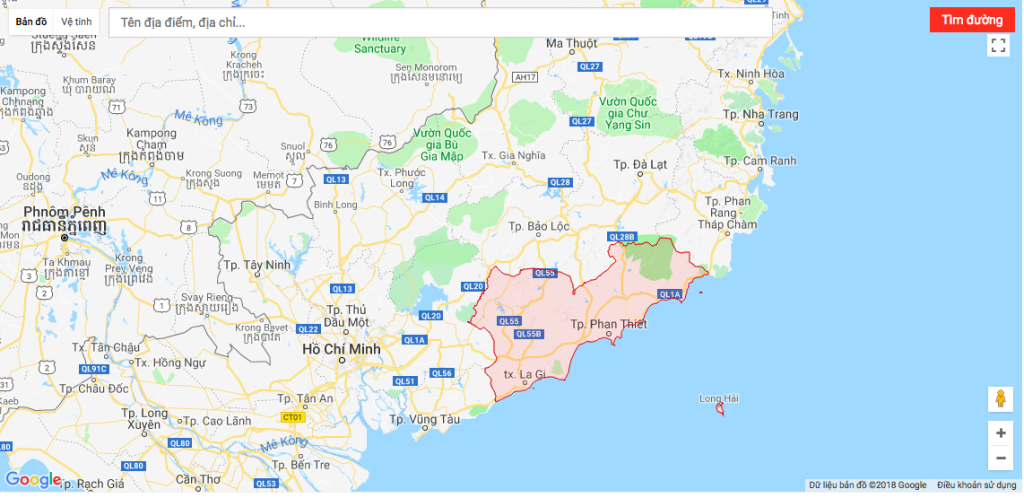 Vị Trí Địa Lý Tỉnh Bình Thuận